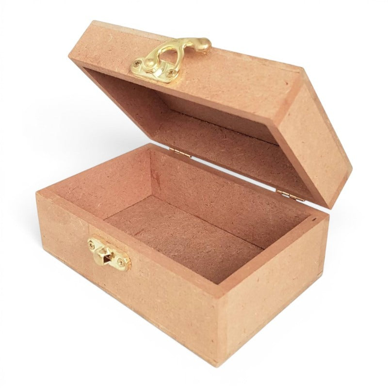 Supawood - Mdf Trinket Box - 12 cm x 8 cm x 6 cm