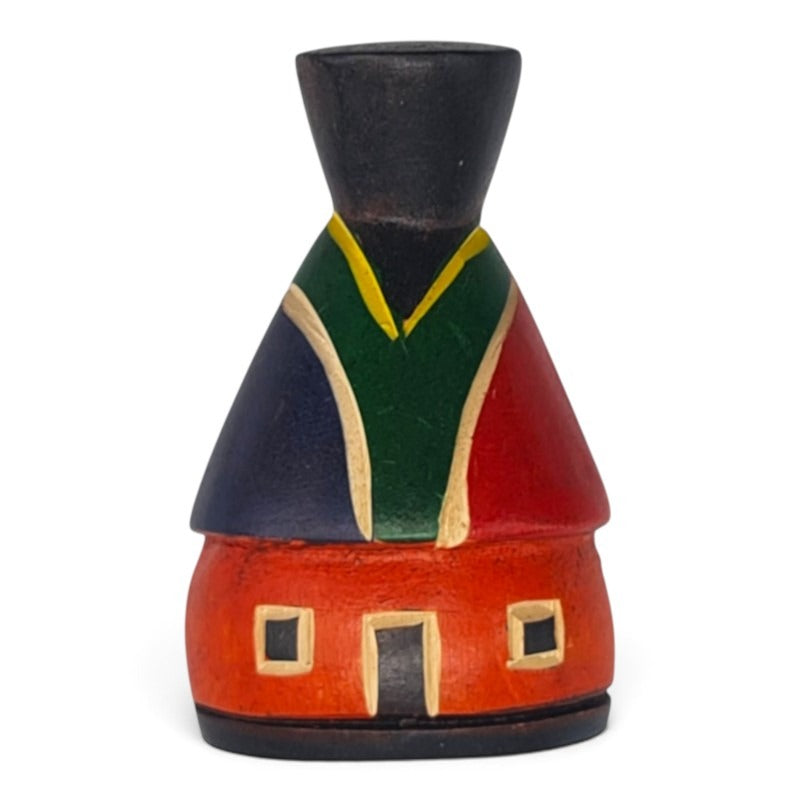 Magnet - HUT WITH SOUTH African FLAG