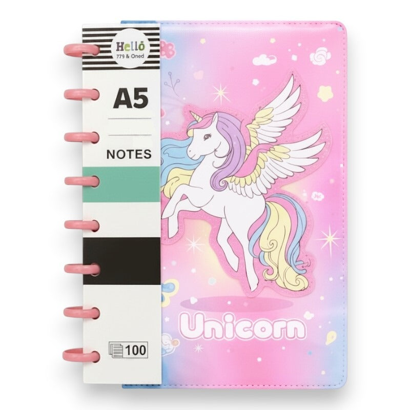 Notebook - A5 - Unicorn - PINK