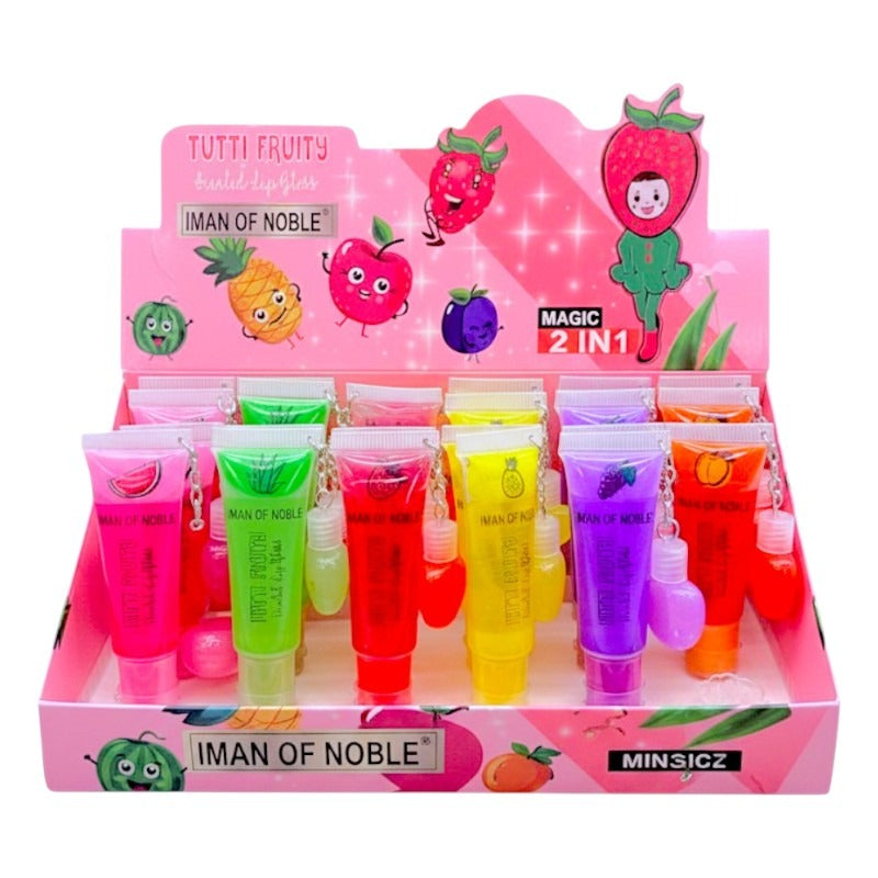 IMAN OF NOBLE - Watermelon Flavoured LIP GLOSS - PINK - Image 2