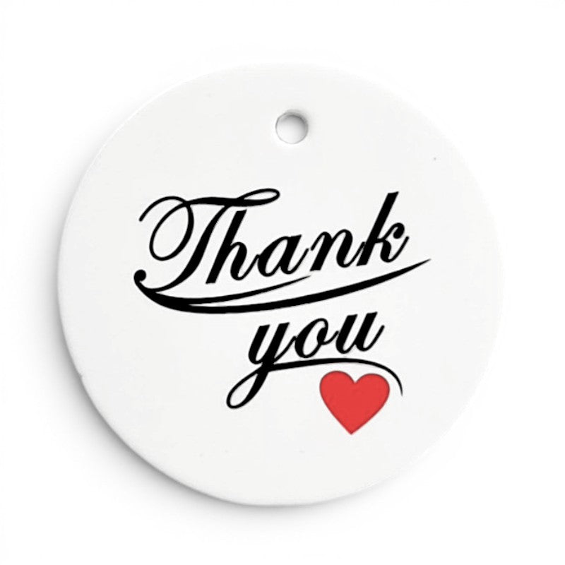 TAGS THANK YOU 4 Cm + - 100-Piece
