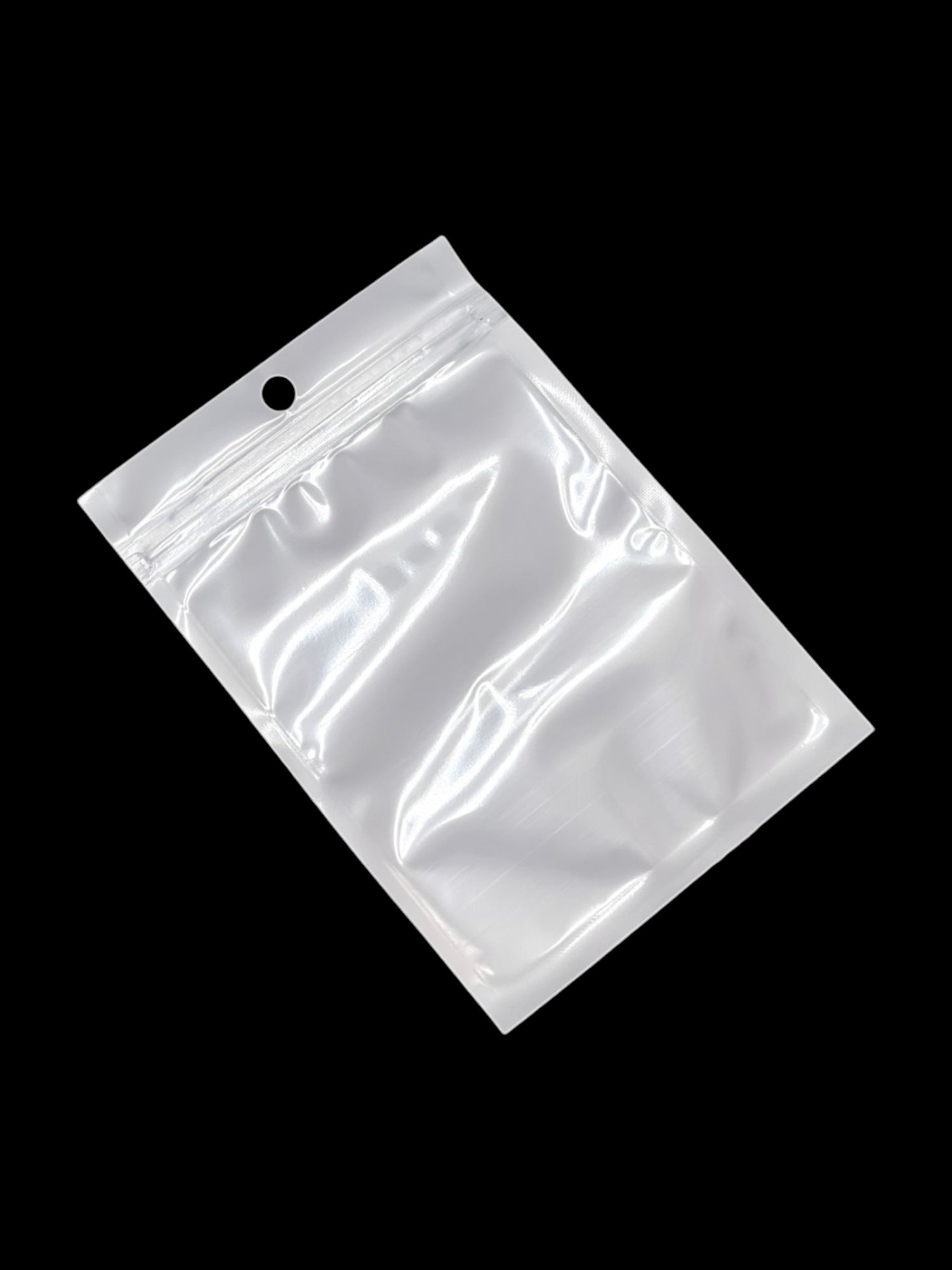 PET Ziplock BAG - Transparent FRONT AND WHITE BACK ±10.5×15 Cm ±50-Piece