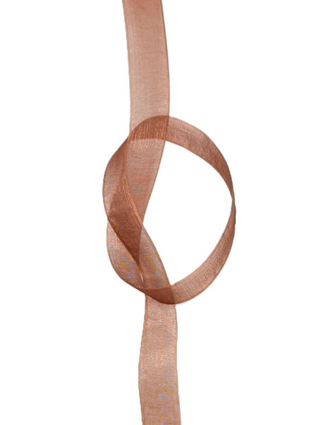 Organza Ribbon - 16 mm Copper