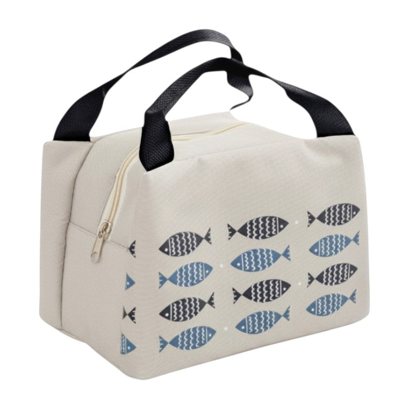 LUNCH BAG - FISH - 21*15*17 Cm - LIGHT GREY