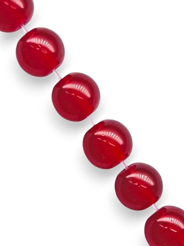 GLASS BEADS - RED - 6 Mm - ±133-Piece