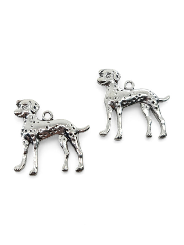 Metal Charm - Dog ±29×29 mm ±20-Piece (image On 1 Side Only)