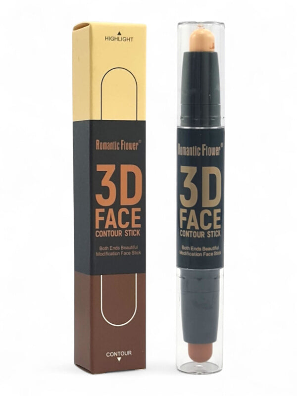 Romantic Flower 3D Face Contour Stick - Highlighter And Contour, 3 g