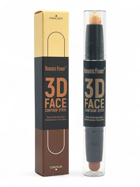 Romantic Flower 3D Face Contour Stick - Highlighter And Contour, 3 g