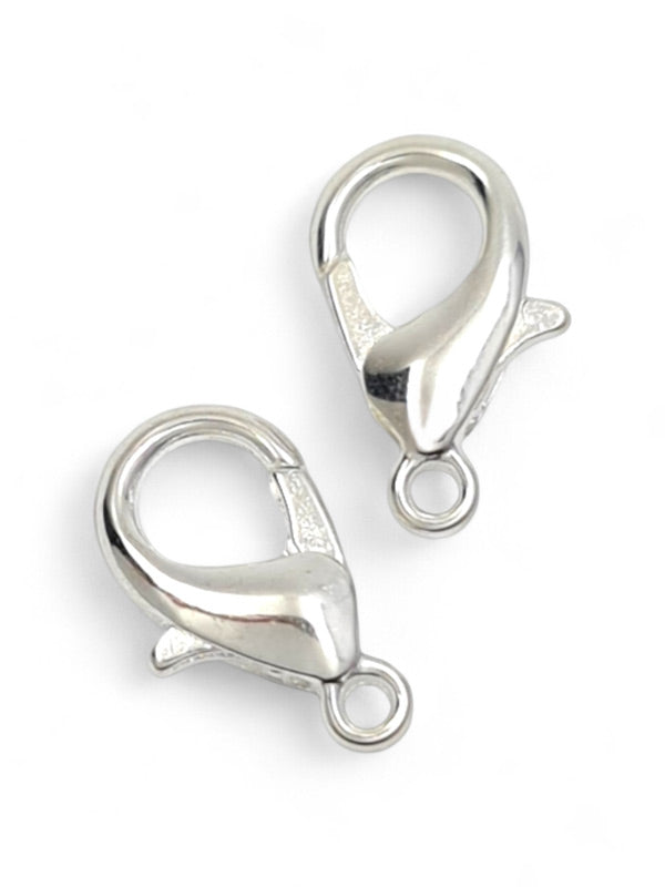 Metal Clasp - Silver ±14 mm ±100-Piece