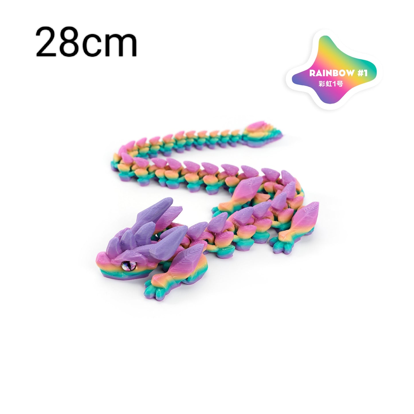3D TOY Dragon Rainbow NEON MIX