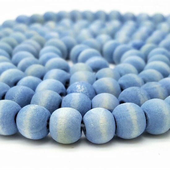 Washed Wooden Beads - Round - 10 mm, Hole 2 mm