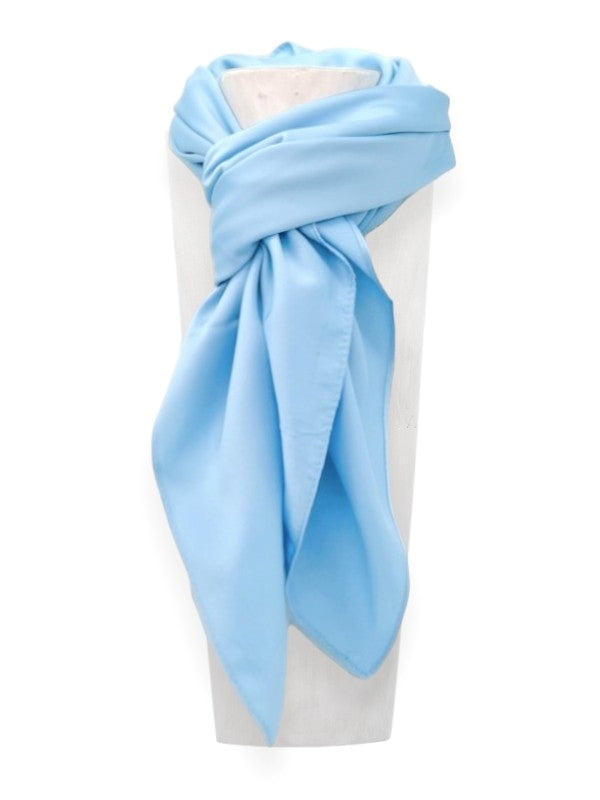 Silk Scarf - Blue, ±94×94 cm
