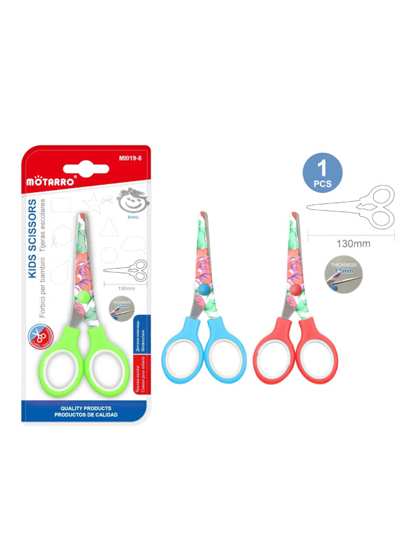 Motarro Kids Scissors Floral - Green