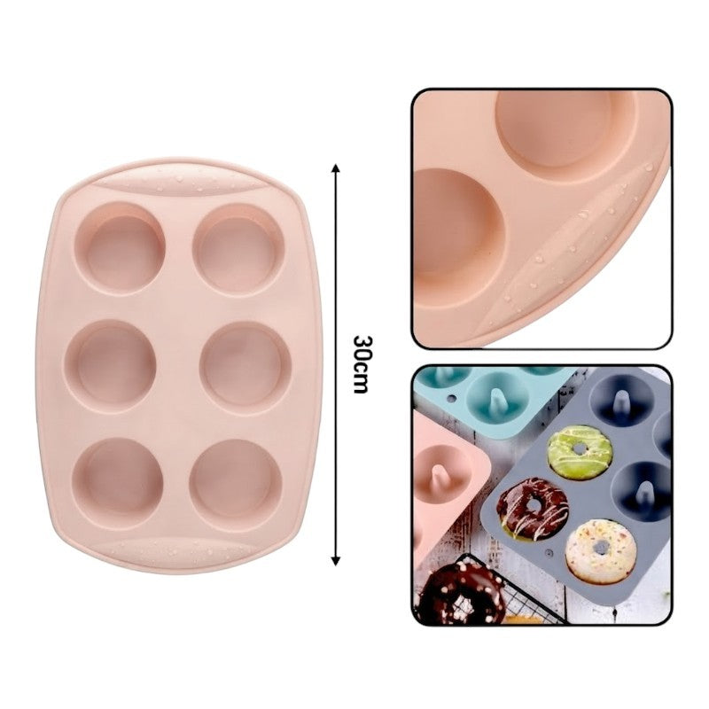 Silicone MUFFIN MOULD - 30*20.5 cm - Pink