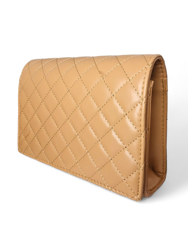 Ladies Bag - Toffee, Strap Included, ±14×21 cm