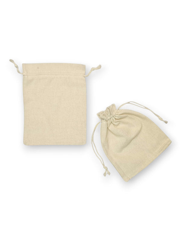 Cotton Bag - Natural, 13×18 cm ±5-Piece
