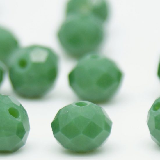 Glass Crystal Rondelle Opaque Faceted 3x4 mm (hole 1.0 mm)