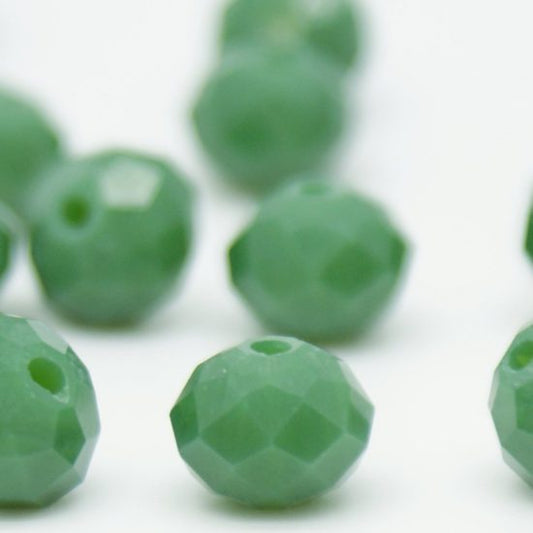 Glass Crystal Rondelle Opaque Faceted 3x4 mm (hole 1.0 mm)