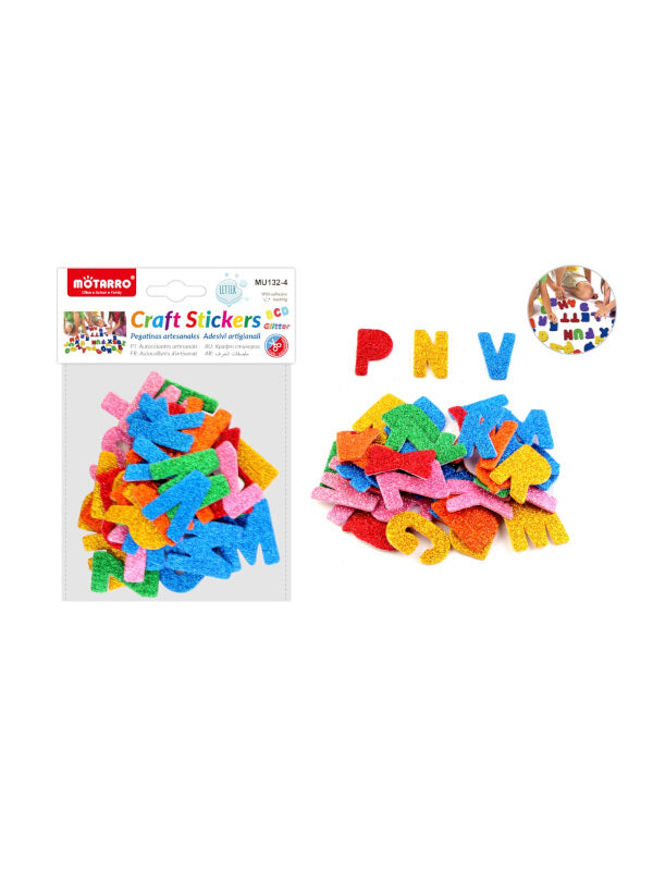 Motarro Craft Stickers - Glitter Letters