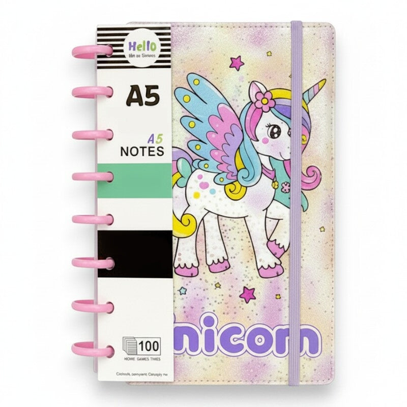 Notebook - A5 - Unicorn - PINK