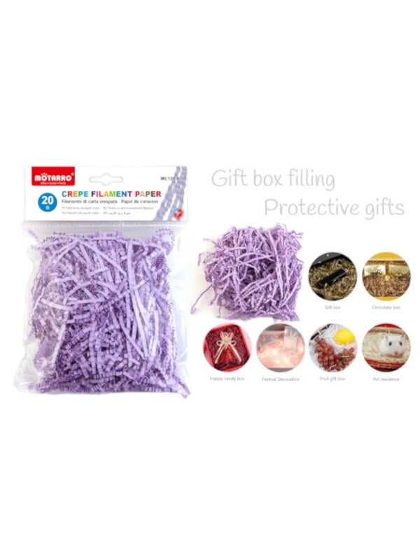 Motarro Shredded LILAC CREPE PAPER 20 G