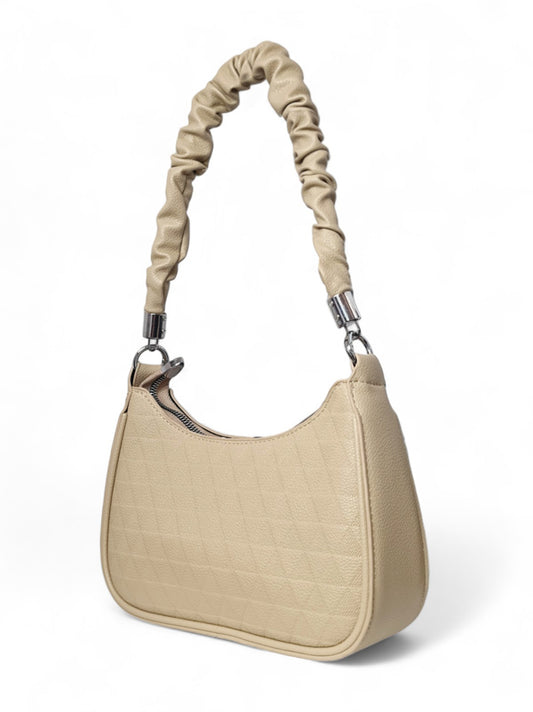 Ladies Bag - Beige, Strap Included, ±17×23×6 cm