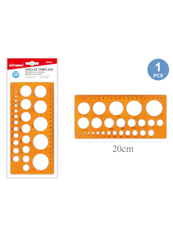Motarro Assorted Template - Orange, 20 cm