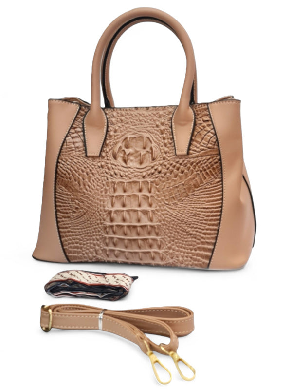 Ladies Bag - Beige ±23×27×11 cm