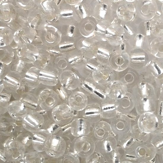Seed Beads - Size 11/0, Silverlined Clear
