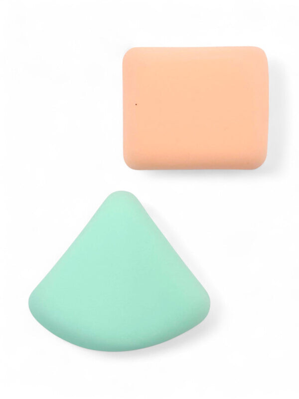 Cosmetic Sponge - Orange And Green