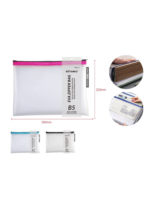 Motarro EVA Zipping Bag - Pink, 290x223 mm