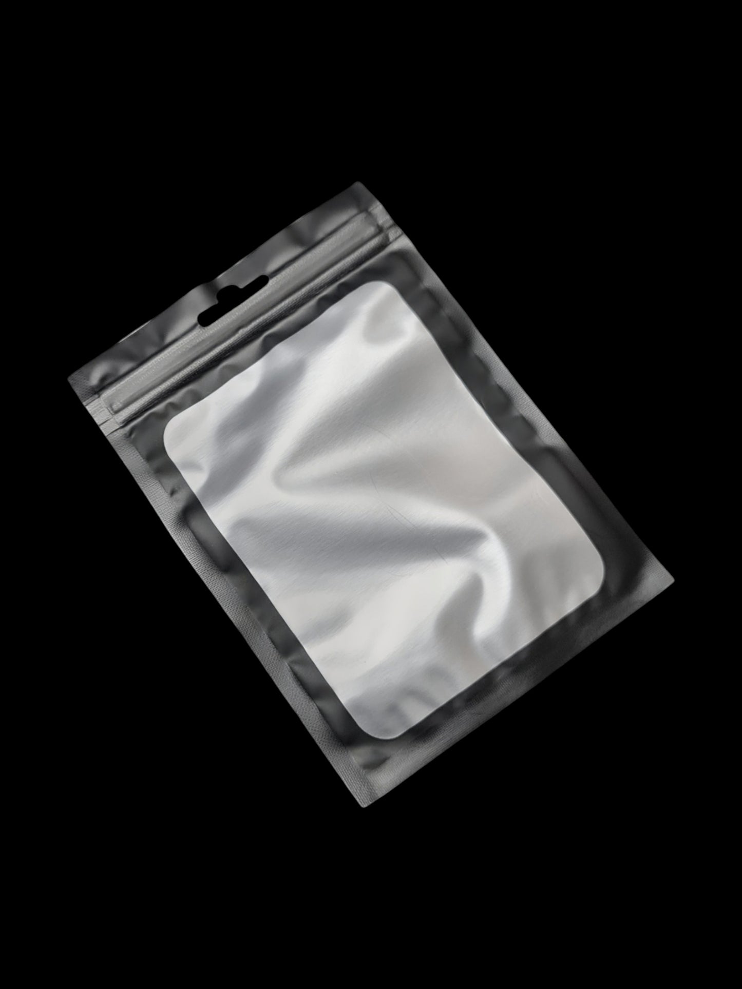 Cpp+pe - Frosted Transparent Window WITH a BLACK FRAME - Outside ±10.5×15 Cm - Inside ±9.5×12 Cm - Thickness 80 Microns ±50-P