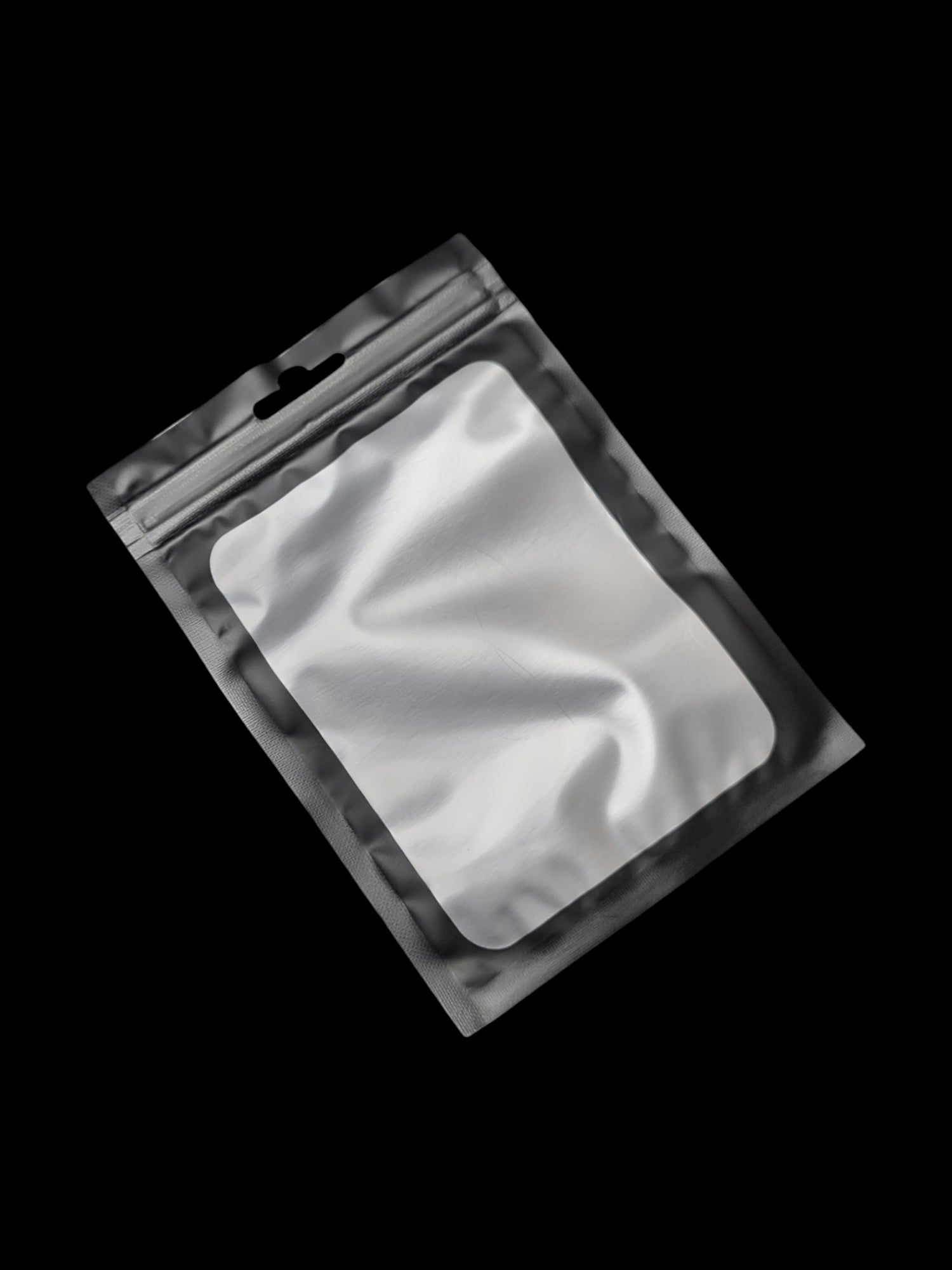 Cpp+pe - Frosted Transparent Window WITH a BLACK FRAME - Outside ±10.5×15 Cm - Inside ±9.5×12 Cm - Thickness 80 Microns ±50-P
