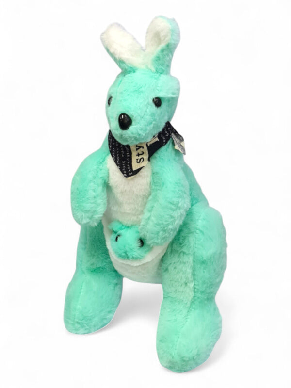 Kids Soft Toy - Green, Kangaroo, ±30×16 cm
