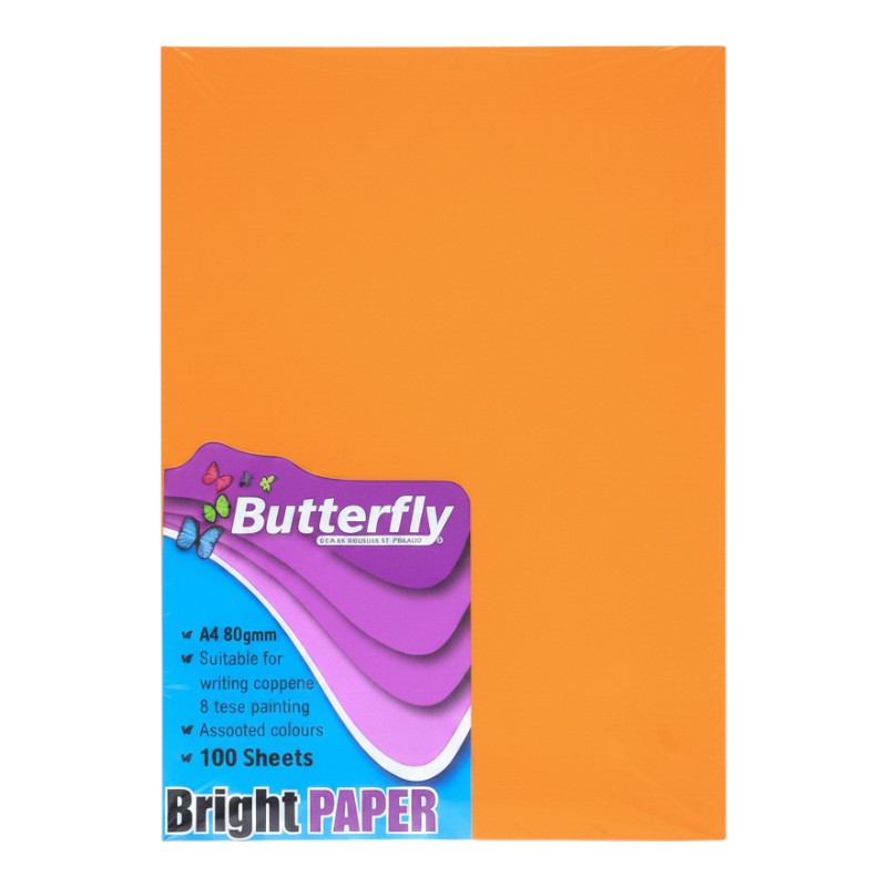 A4 PAPER 100 SHEET Brite/pastel