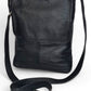 Leather SLING BAG - LARGE - BLACK ±29×23×7 Cm
