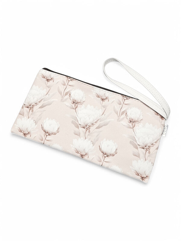 Protea Pencil BAG - Antique WHITE - ±12.5×24×1 Cm