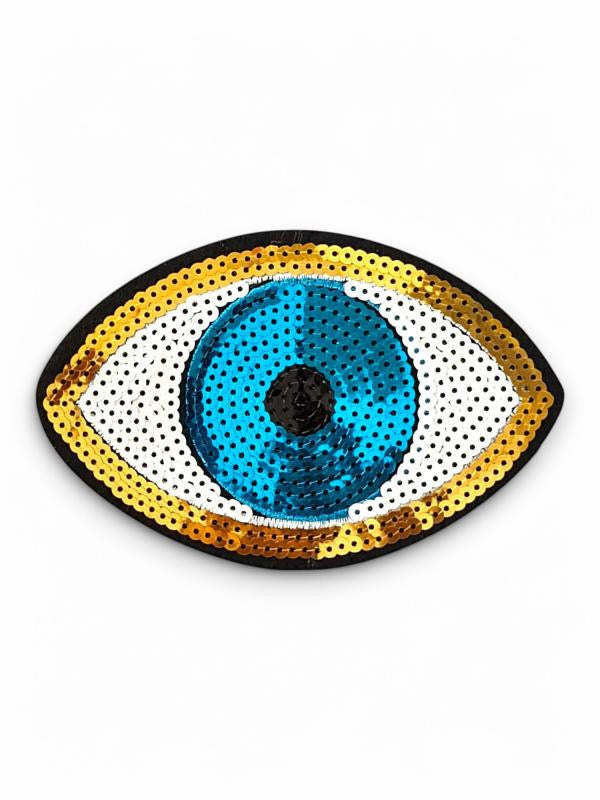 IRON ON PATCH - EVIL EYE - ±10×15 Cm