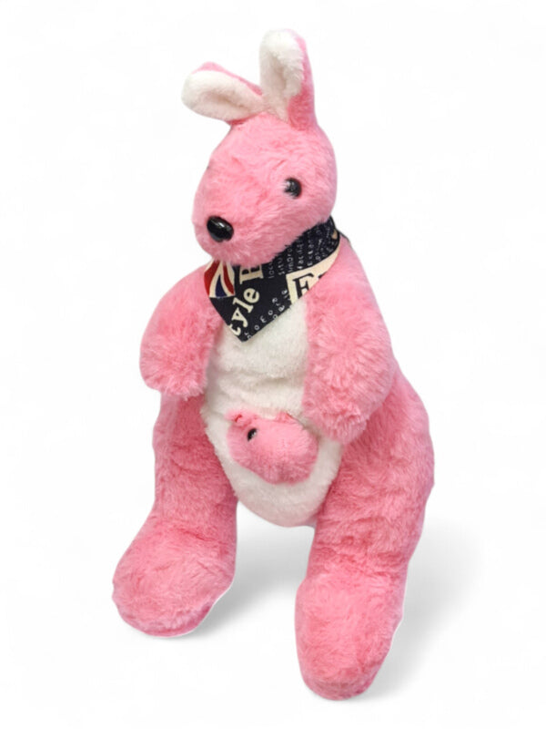 Kids Soft Toy - Pink, Kangaroo, ±30×16 cm