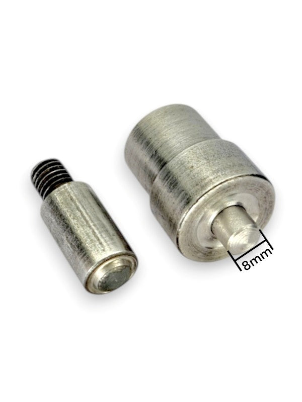 Eyelet Mould - Silver, 8 mm, 2-Piece Set