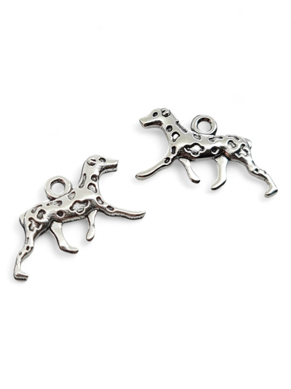 Metal Charm - Dog ±13×25 mm ±50-Piece (image On 2 Sides)
