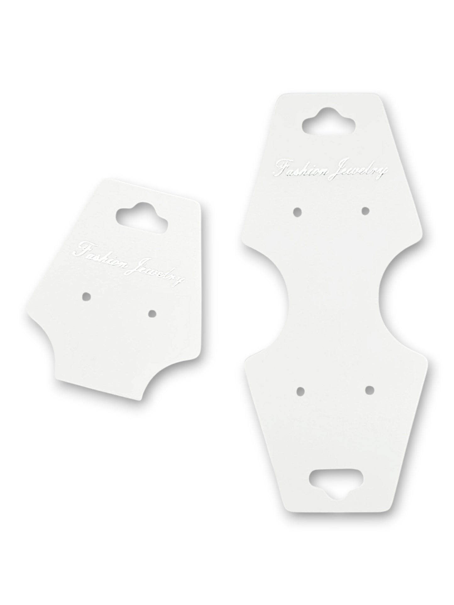 Jewellery Display Tags - Necklace, White, ±5.5×12.5 cm ±200-Piece