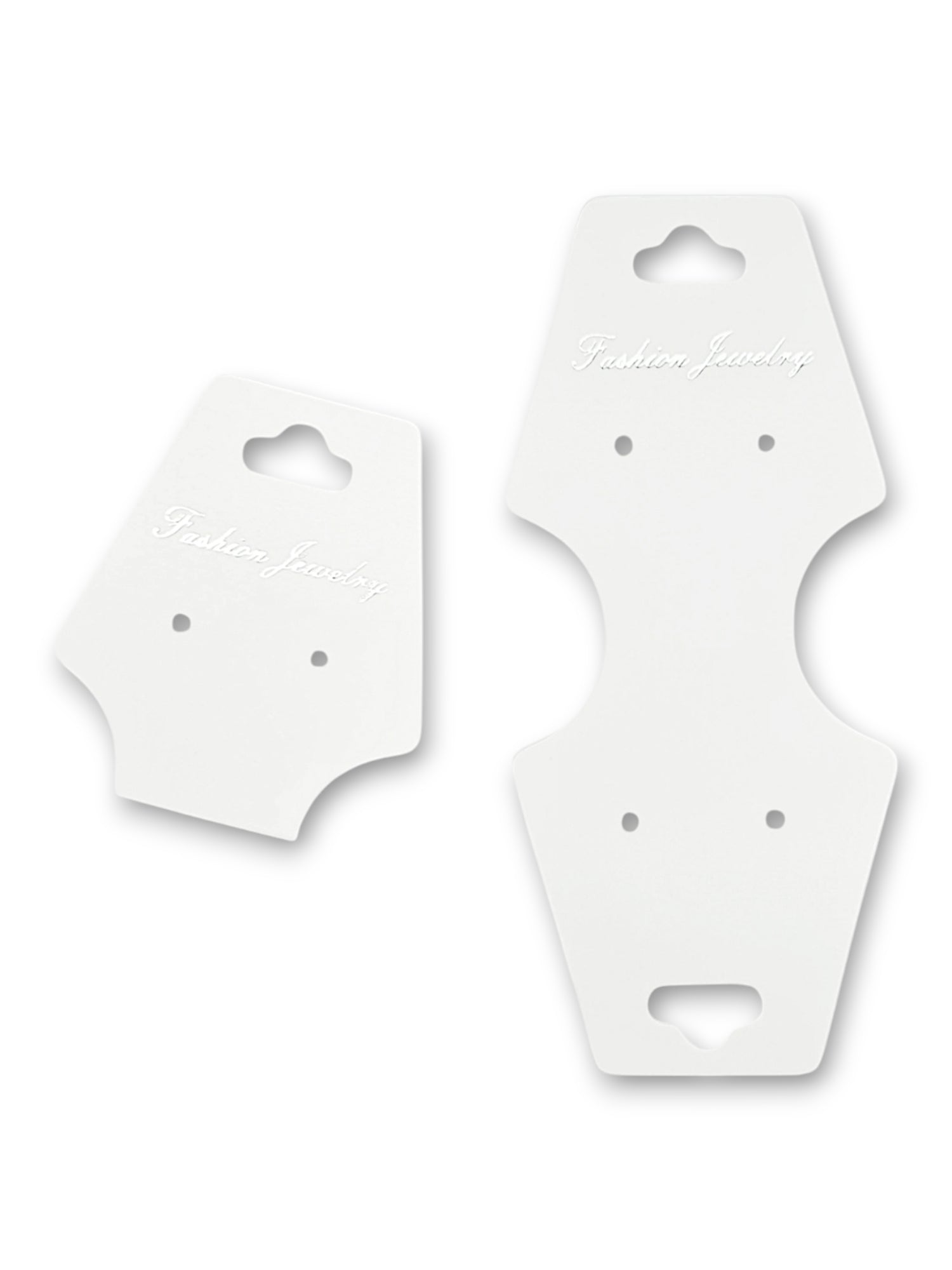 Jewellery Display Tags - Necklace, White, ±5.5×12.5 cm ±200-Piece