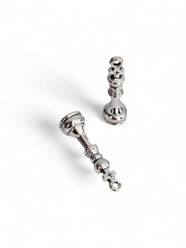 Metal Charm - Chess Piece ±26×7 mm ±25-Piece
