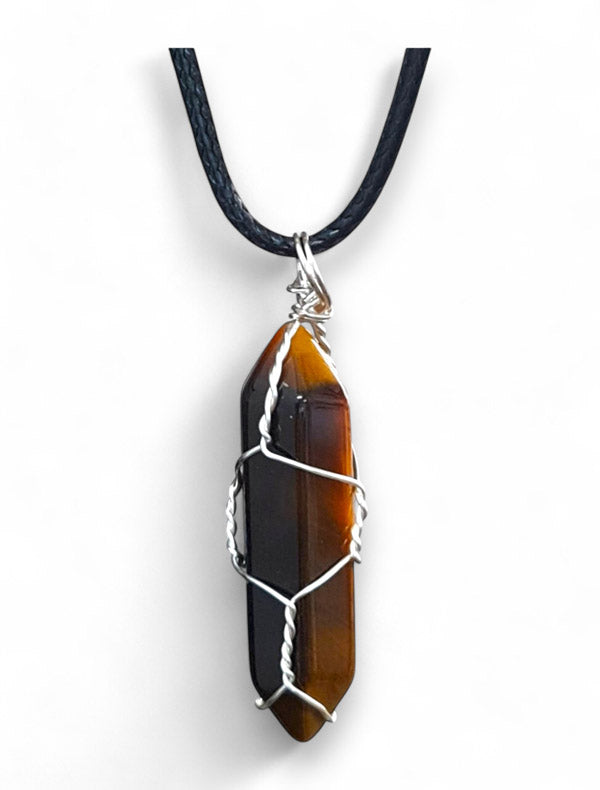 Earth Stone Beads - Wired Drop, Tiger Eye