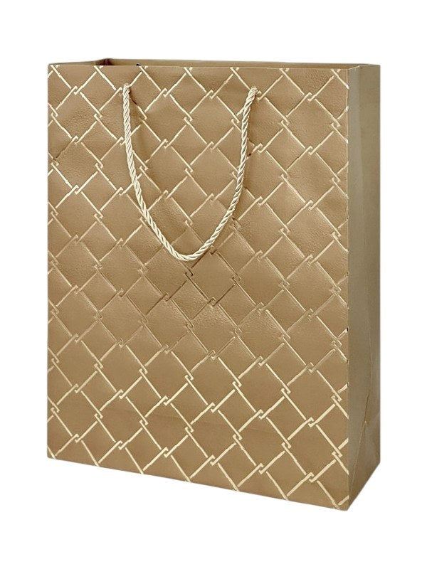 GIFT BAG - GOLD - ±32×25.5×10 Cm