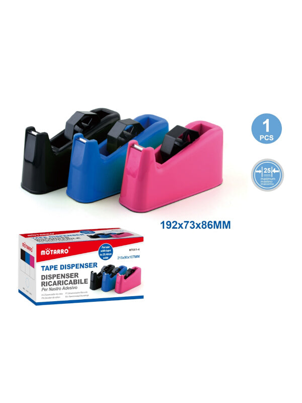 Motarro Tape Dispenser - Pink, 192x73x86 mm