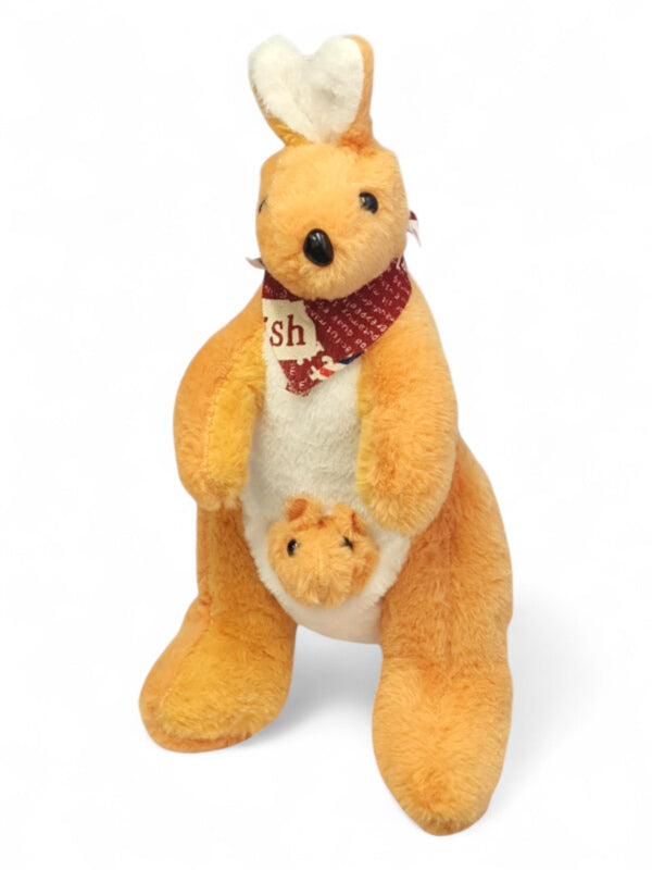 Kids Soft Toy - Orange, Kangaroo, ±30×16 cm