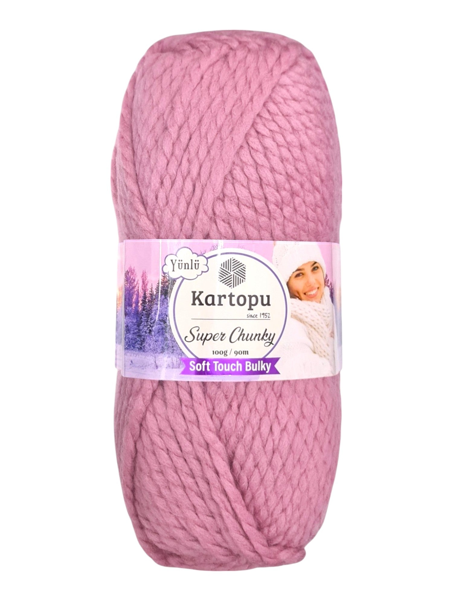 Kartopu Wool - Super Chunky, Soft Touch And Bulky, Kartopu, 100 g / 90 m, 80% Acrylic 20% Wool