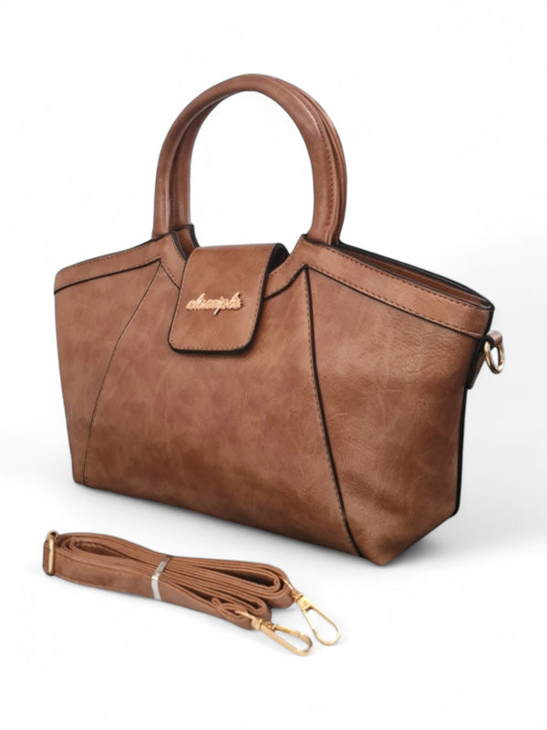 Ladies Bag - Taupe ±22×38×9 cm